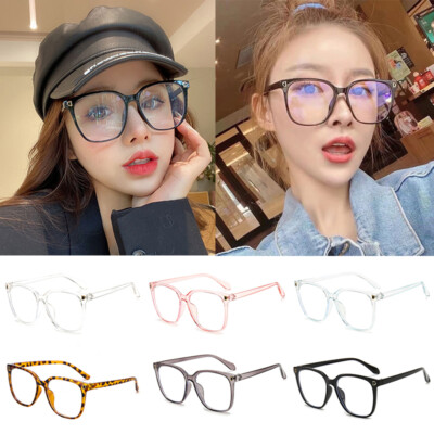 Fashion Fake Square Frame Clear Lens Geek Glasses UV Protection