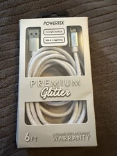 Powertek USB-A To Lightning Charging Cord MFI-certified