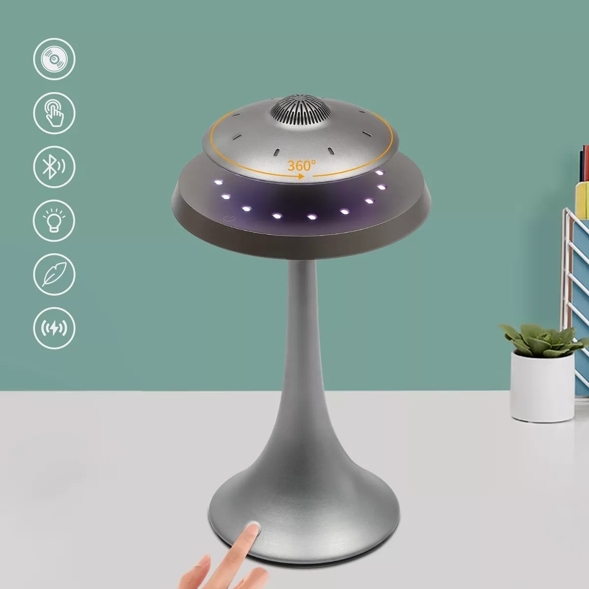 Magnetic Levitating UFO Bluetooth Speaker Stereo Sound Wireless