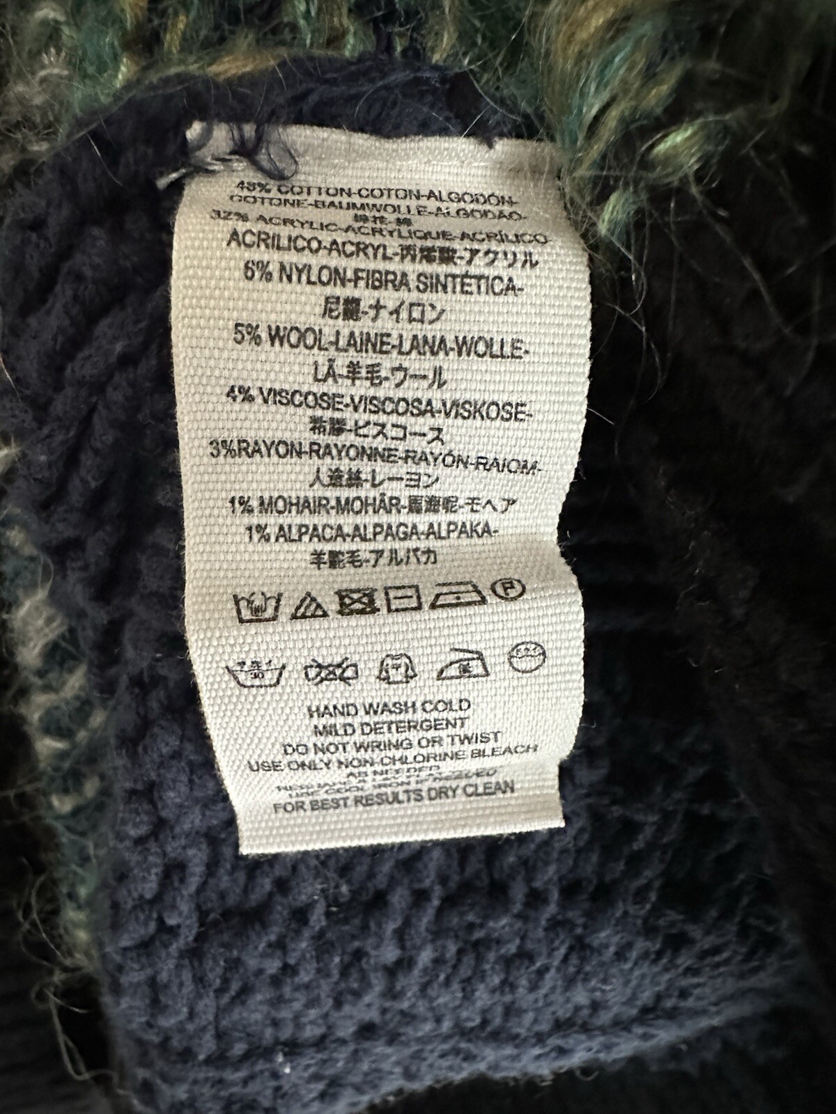 Free People Knit Patchwork Pullover Sweater Wool … - image 5