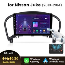 4G 9" Car Stereo Android 13 Radio GPS Sat Nav WIFI 4+64GB RDS For Juke 2010-2014