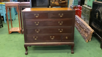 Chinese Brown Light Bamboo Strips Drawers Dresser Cabinet ws3268 | eBay