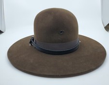 Vintage Brown Sheriff Campaign Hat 3XXX BEAVER 6 7/8 With Original Box 1996
