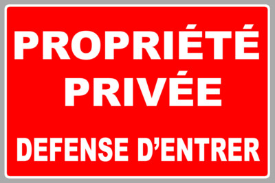 PRIVATEIGENTUM EINTRITTSSCHUTZ 40X26cm AUFKLEBER STICKER PB499