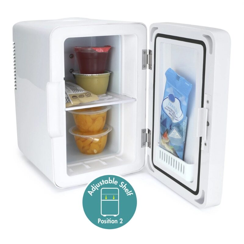 Personal Chiller LED Lighted Mini Fridge with Glass Door eBay