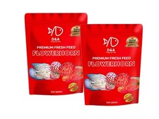 1 Bag 100 Gr Premium Fresh Feed FLOWERHORN-HEAD GROWTH COLOR -Fish Food 3.52Oz