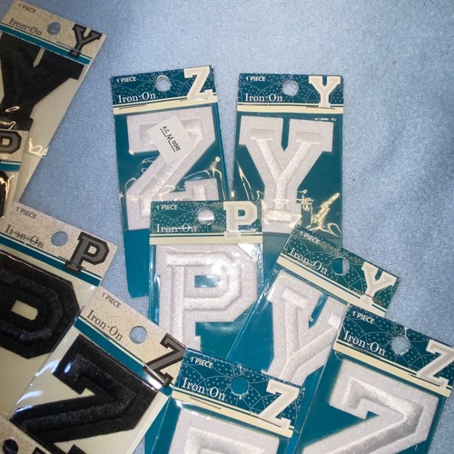 LOT of 25 Iron On Embroidered 2” Letters Simplicity Horizon - Picture 2 of 11