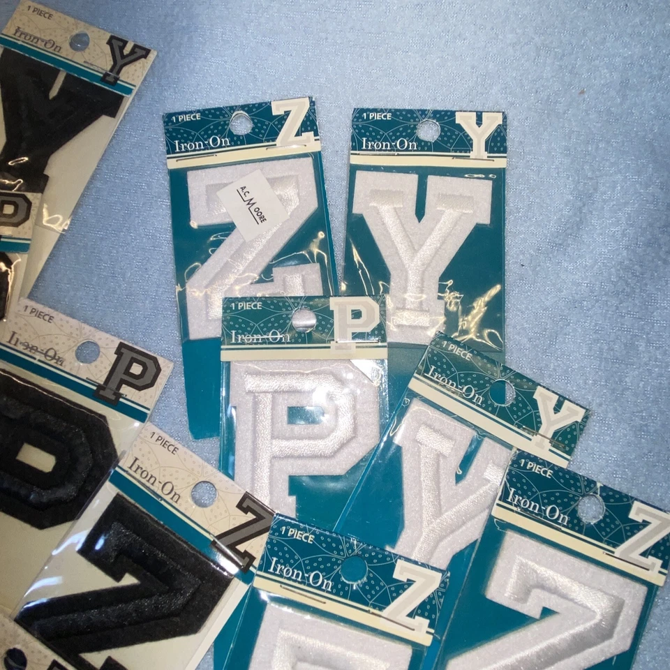 LOT of 25 Iron On Embroidered 2” Letters Simplicity Horizon - Image 2 of 4