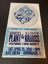 Robert Plant & Alison Krause T Bone Burnett 08 HATCH SHOW PRINT ORIGINAL POSTER