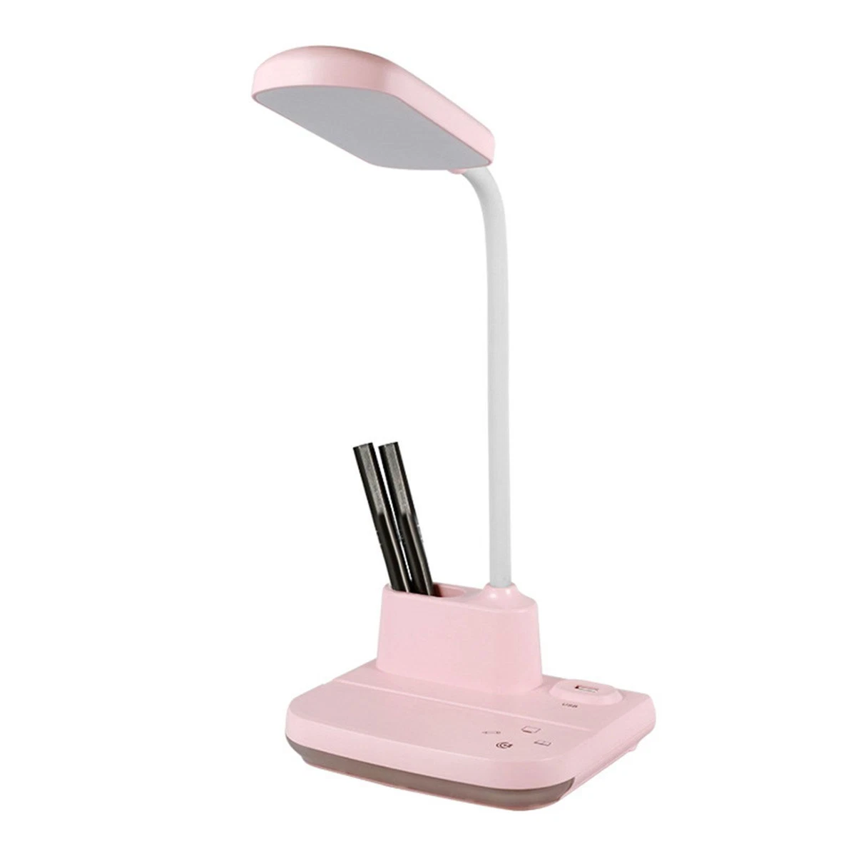 LED Desk Lamp Rechargeable Bedside Reading Light for Pink 2000mAh