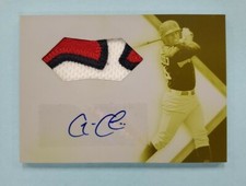 2014 Bowman Platinum Garin Cecchini Auto Patch Yellow Printing Plate Card 1/1