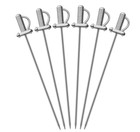 new Final Touch Stainless Steel Sword Cocktail 6 Picks (FTA7309) r8