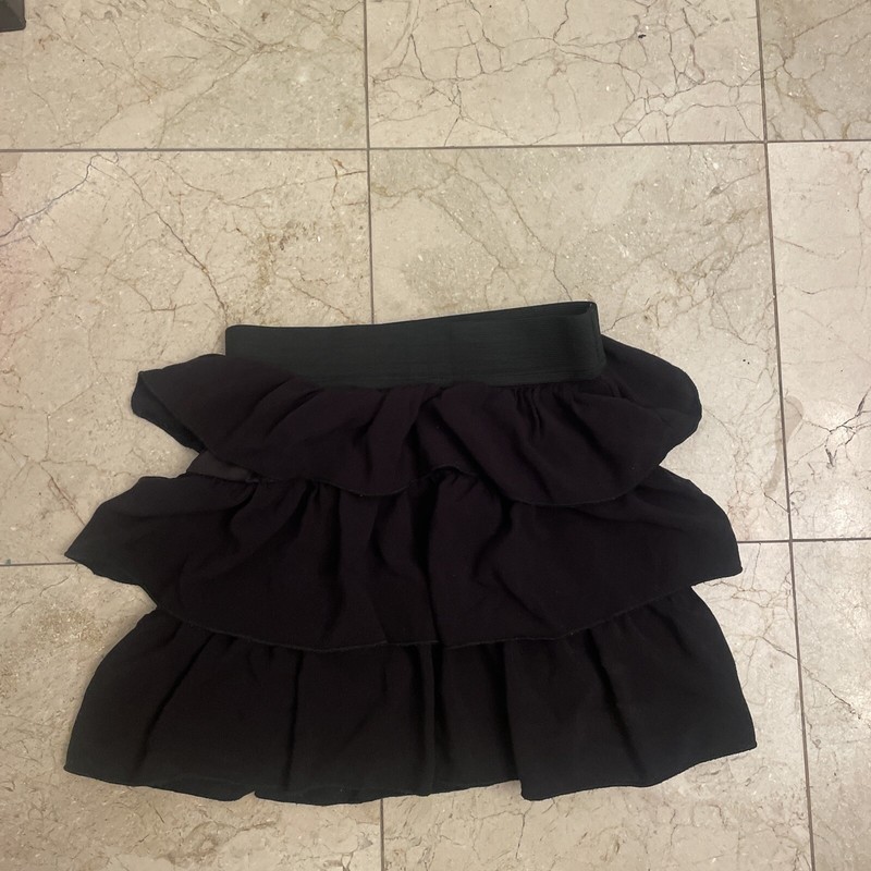 Girl’s Black Ruffle Skirt By In Girl Size M 10-12