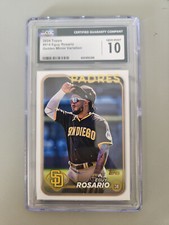 2024 Topps #414 Eguy Rosario Golden Mirror Variation CGC 10 GEM MINT