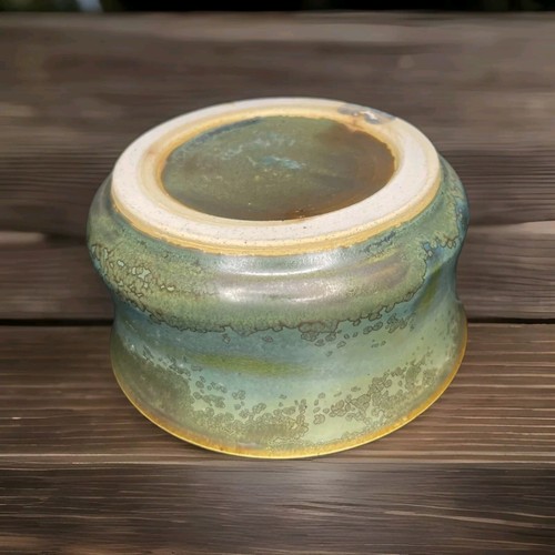 Handmade Ceramic Bowl in Jade River Color with Crystals - Enjoy In Your Kitchen - 第 5/5 張圖片