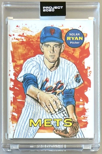 TOPPS PROJECT 2020 #18 NOLAN RYAN by Artist BLAKE JAMIESON ** METS 1969 #533