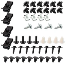 Engine Splash Shield Guard Bumper Hardware Kit Bolt Screw U-nut Clip Rivet 50PCS