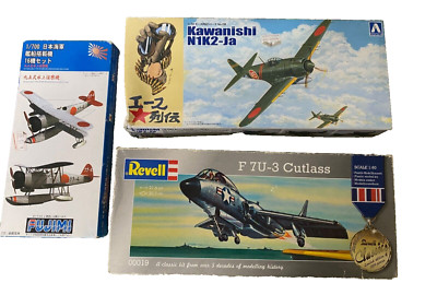 Lot of 3- Fujimi/Revell/Kawanishi Model plane kits