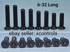 CUSTOM LENGTH 6-32 SCREW KIT for mounting Red Dot optics or other / 6-32 screws