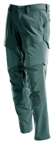 Pantalon personnalisé mascotte avec poches genouillères 22379 vert forêt - Photo 1/1