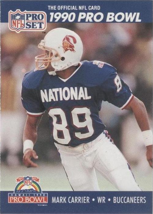 1990 Pro Set Mark Carrier #384 - 1 of 2