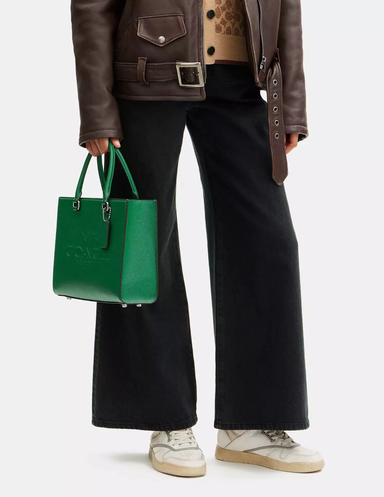 Coach Tote With Signature Canvas - Green ( Origin $495 ) image 8
