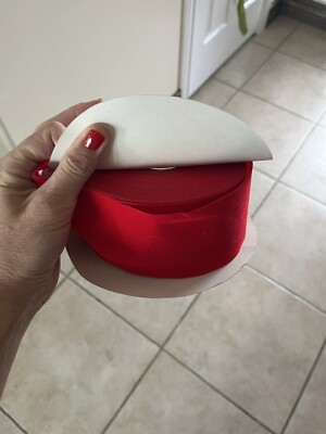 Berwick Velvetine ribbon bright red lots and lots! 