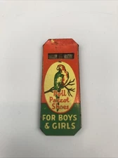 Vintage Polly Poll Parrot Shoes for Boys & Girls  2" Tin Whistle Made in U.S.A.