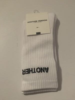 Eine andere Version Socken weiß gerippt Rundhalsausschnitt Größe 4-9 neu mit Etikett portofrei
