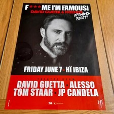 F*** ME IM FAMOUS DAVID GUETTA @ HI CLUB 2019 - IBIZA CLUB POSTERS - DJ MUSIC
