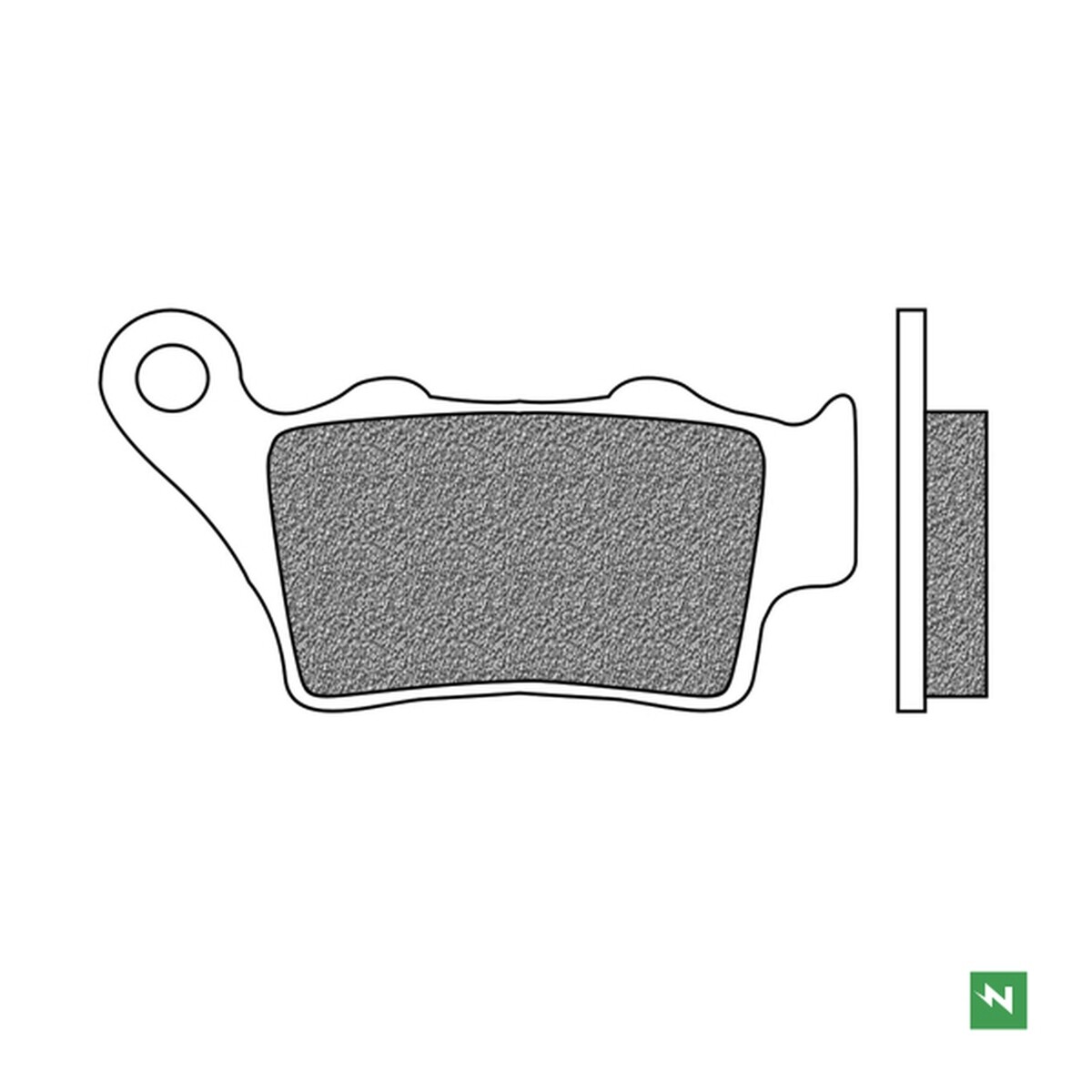 Plaquettes de frein arrière KH213 moto touring sinter pour plaquettes routières