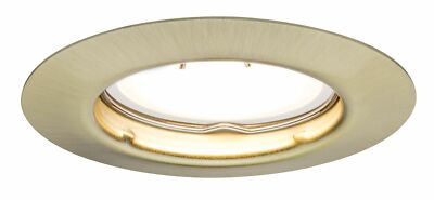 TIP NicePrice Einbauleuchten Set LED starr 3x3W 230V GU10 51mm Messing gebürstet