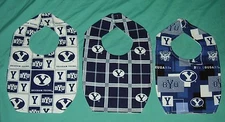 .NEW handmade  BABY CHILD BIB BRIGHAM YOUNG UNIVERSITY BYU COUGARS College