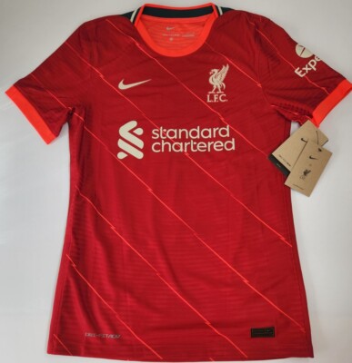 Liverpool Home Authentic Jersey Nike 2021/2022 Red S-M Salah #11