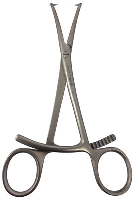 Aesculap FO118 Reposition Forceps, curved