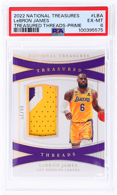 2022 National Treasures LeBron James Treasured Threads Prime