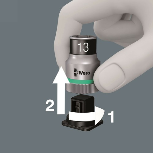 Wera 8006 SC 1 Zyklop Hybrid Ratchet Set 1/2" Drive Metric 05004090001 - Picture 7 of 9