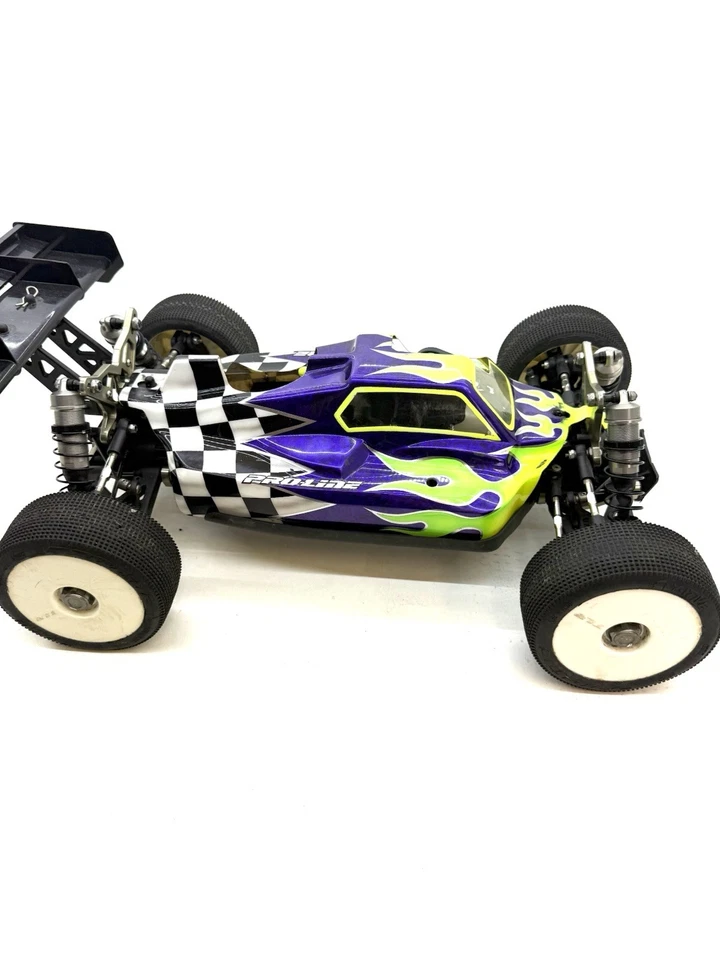 Chassi deslizante de rolo Team Losi Racing TLR 8IGHT 1/8 4x4 nitro buggy - Imagem 4 de 4