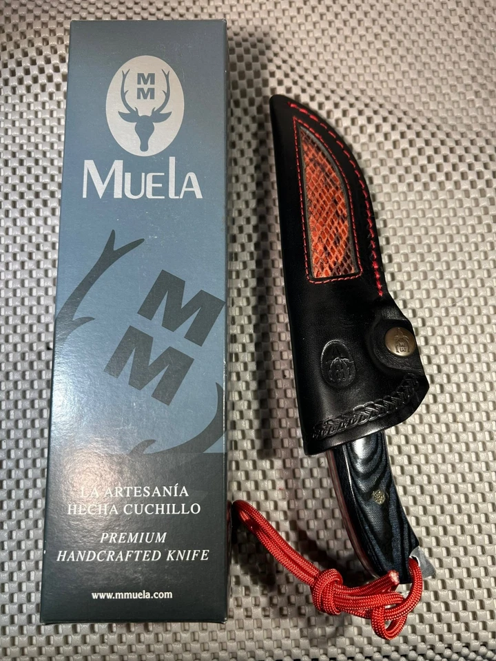 HERMOSO CUCHILLO DE MANGO HUSKY MICARTA CON FUNDA - HECHO EN ESPAÑA Foto 4 de 4