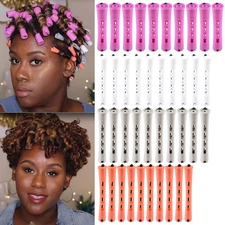 40Pcs Perm Rods Permanent Wave Curling Rods 4 Sizes Plastic Cold Wave Rollers fo
