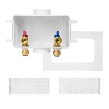 Washing Machine Outlet Box, 1/2 Inch Push-Fit Inlet x 3/4 Inch MHT Outlet Con...