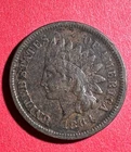 1864L US Indian Head Cent! "L" Shows! Pointed Bust! VF Details! Old US Coin!