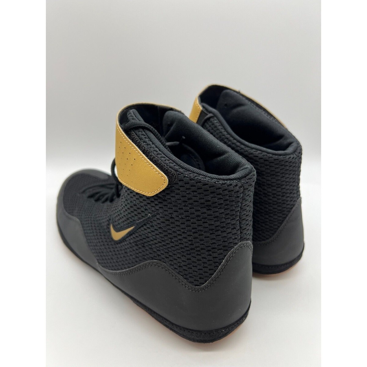 Nike Inflict 3 Wrestling Boxing Shoes Black Gold 325256-004 
