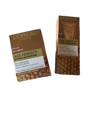 NIB L Oréal Age Perfect Manuka Honey Hydra Day Cream & All Over Honey Balm 
