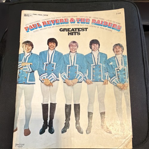 Paul Revere & The Raiders Greatest Hits Song Book Piano Vocal Guitar Rock
