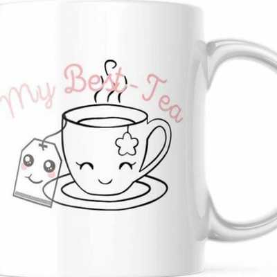 My Best Tea Cup Best Friend Mug. #Bestie. Cute Gift For Her Her 11OZ Coffee Mug