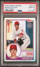 2018 Topps Chrome #83T-6 Shohei Ohtani RC Rookie 1983 Refractor PSA 10 78173897