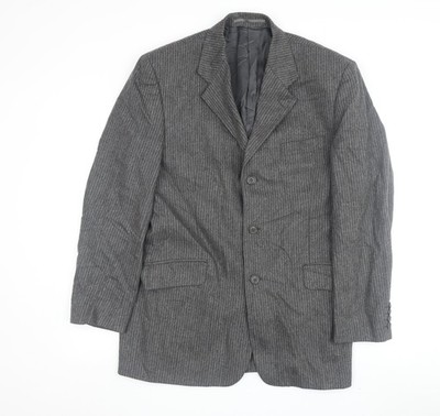 Anzugjacke Herren UK Größe 40 Salvatore Giovanni Regular Grau