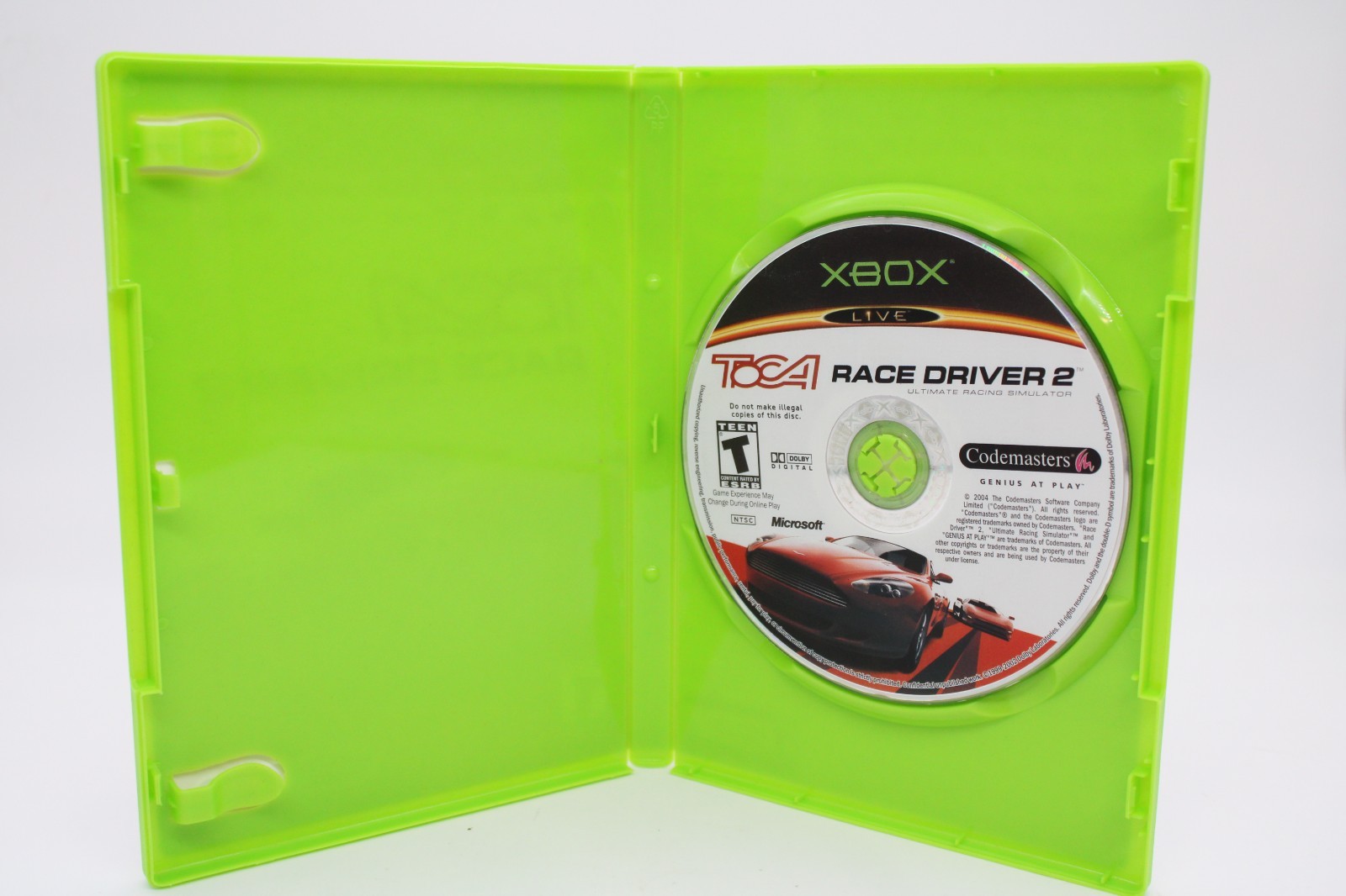 Refurbished Original Xbox TOCA Race Driver 2 Ultimate Racing Simulator No Manual