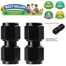6AN Female to 6AN Female Straight Swivel Coupler Union Fitting Adapter Alumin...